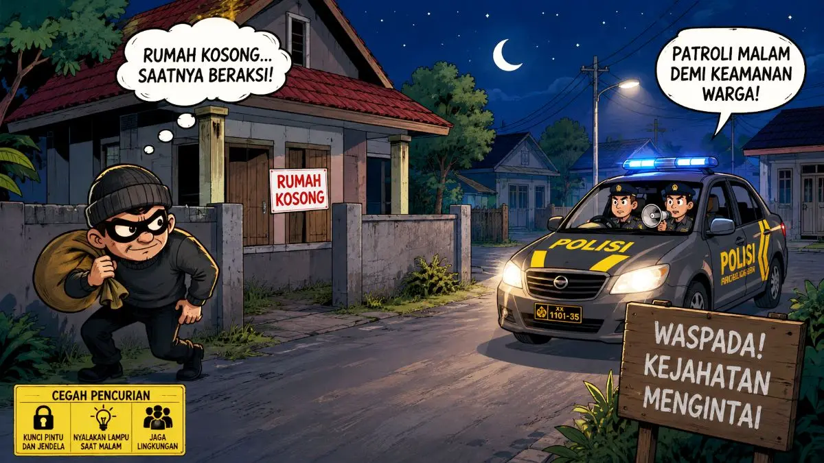 ilustrasi patroli Kamtibmas