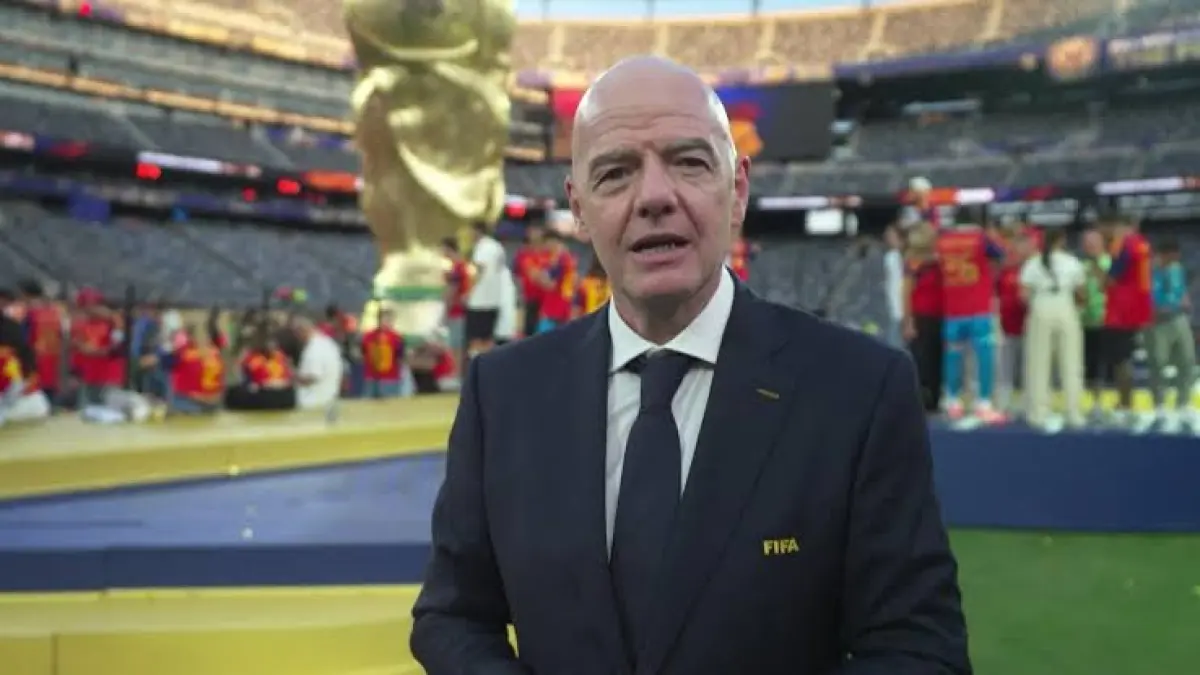 Presiden FIFA Gianni Infantino, saat di laga puncak Piala Dunia 2026.(net)