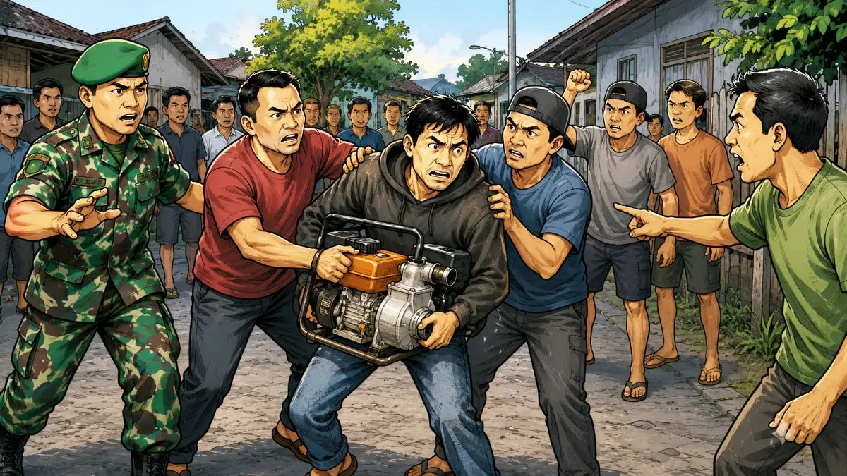 ilustrasi pelaku pencurian