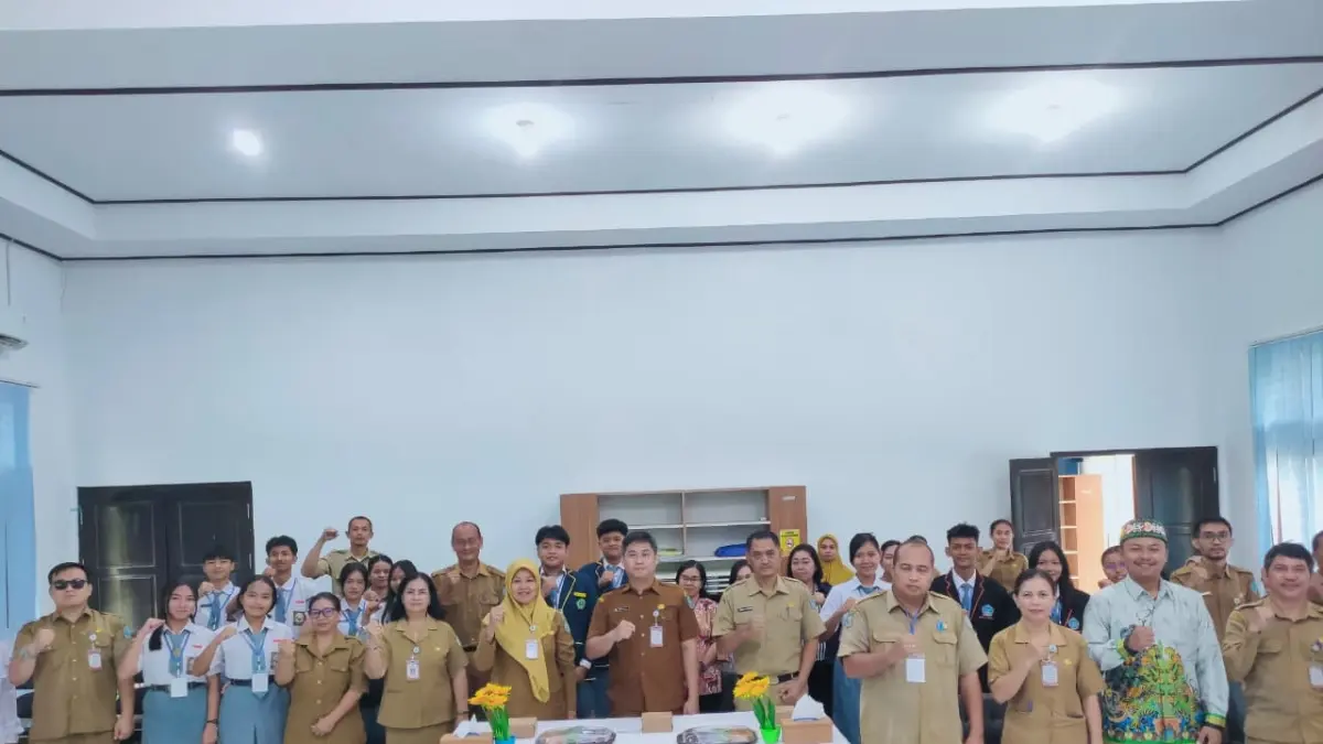 Para peserta Pemilihan Duta Baca Pelajar dari berbagai sekolah di Gedung Auditorium Dinas Perpustakaan Lamandau,&nbsp; Selasa (28/7). &nbsp;(BIB)&nbsp;