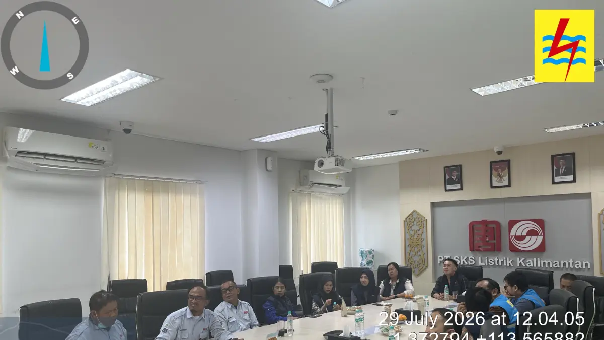 Pertemuan koordinasi bersama, sebelum melakukan inspeksi ke area pembangkit untuk melihat secara langsung kondisi fasilitas yang mengalami gangguan. Kegiatan ini dihadiri Kepala Perwakilan Ombudsman RI Provinsi Kalimantan Tengah, Dr. R. Biroum Bernardianto, M.Si., beserta jajaran, manajemen PT SKS Listrik Kalimantan, serta Manager PLN UP3 Palangka Raya, Bagus Cahyadi.