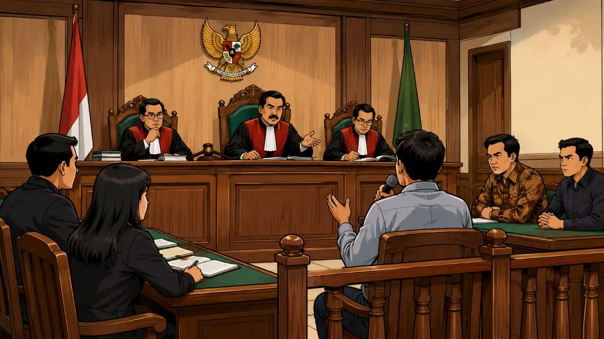 Ilustrasi Sidang (AI)