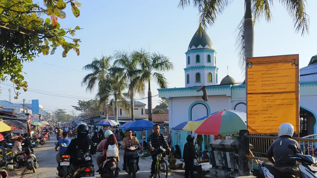 Jalan DI Panjaitan yang masuk dalam Proyek pembangunan drainase akhir Agustus 2026.  (Akbar/Radar Sampit)