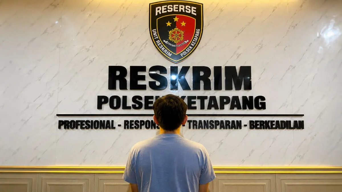 TANGKAP : Sales minuman, G (26) diamankan di kantor polisi lantaran menggelapkan uang perusahaan di tempatnya bekerja. FOTO: POLRES KOTIM/RADAR SAMPIT