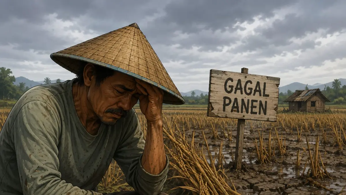 Ilustrasi Gagal Panen (AI)