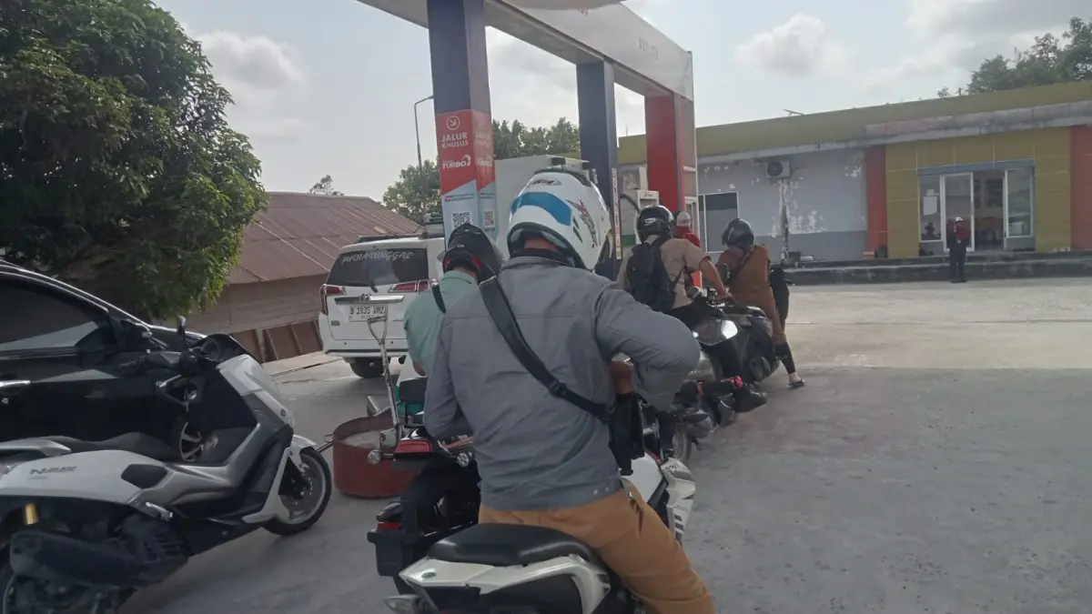 Mesin dispenser baru di SPBU Bangun Sukma Jaya sudah mulai dioperasikan.&nbsp; (FAUZIANNUR/RADAR SAMPIT)&nbsp;