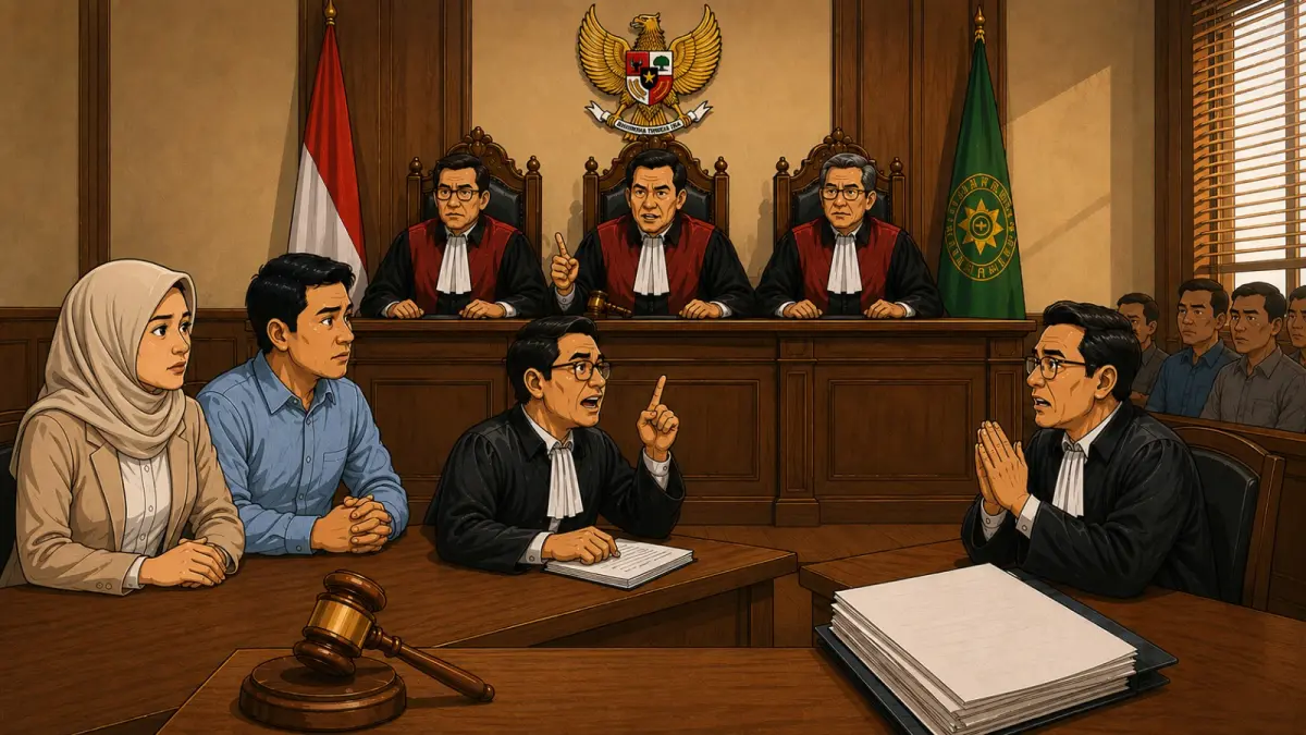 Ilustrasi Sidang (AI)