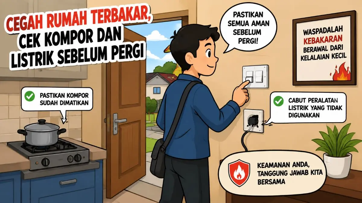 ilustrasi imbauan bahaya kebakaran