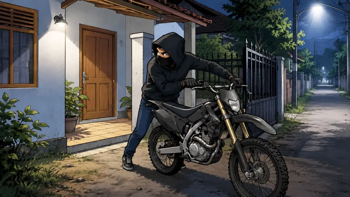 ilustrasi pencurian kendaraan