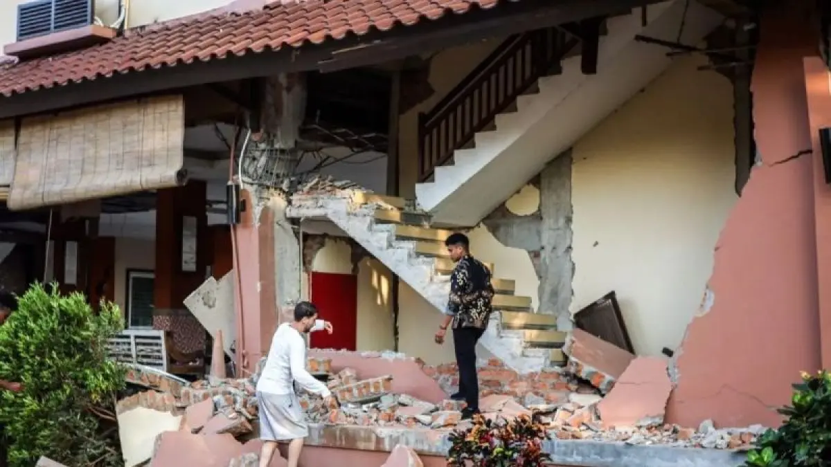 Dampak Gempa NTT di kawasan wisata Labuan Bajo, Sabtu (15/8/2026). (ANTARA)
