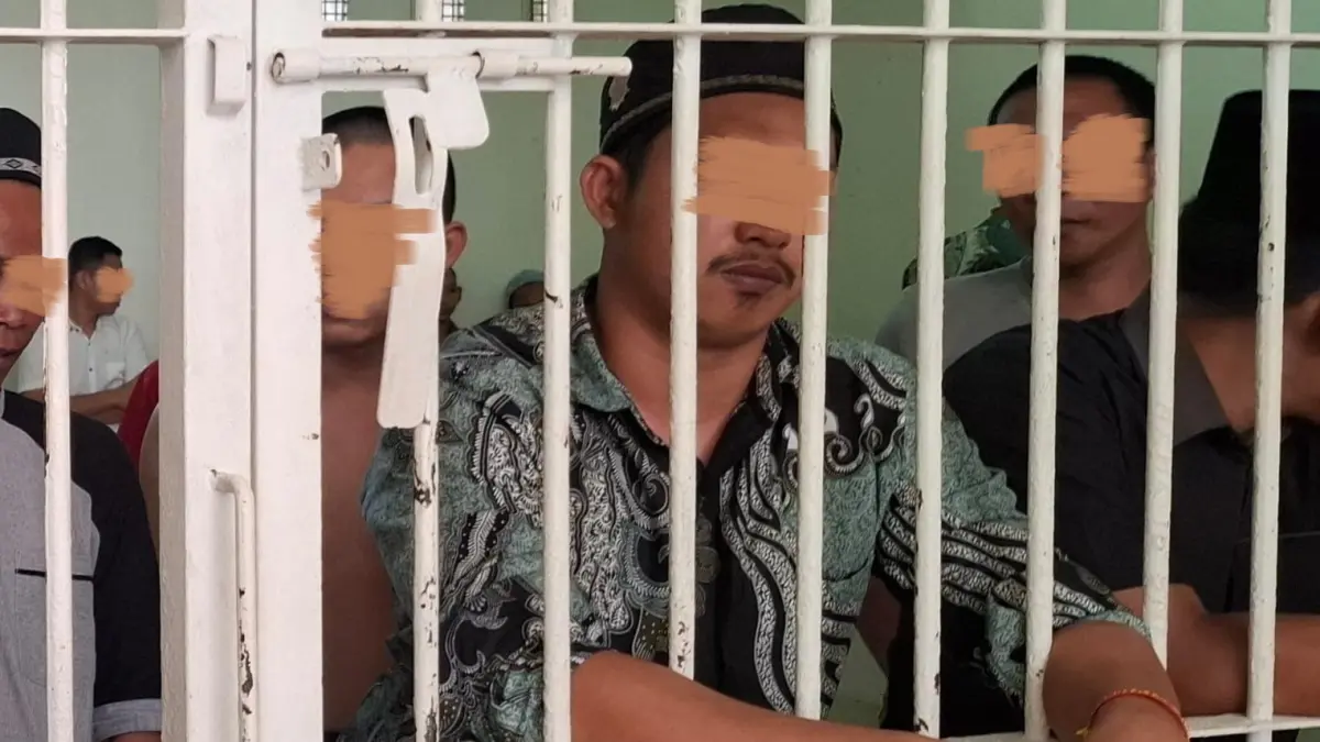 Terpidana Iksan, saat berada di tahan PN Sampit, menjelang persidangan, baru-baru tadi. (ist)