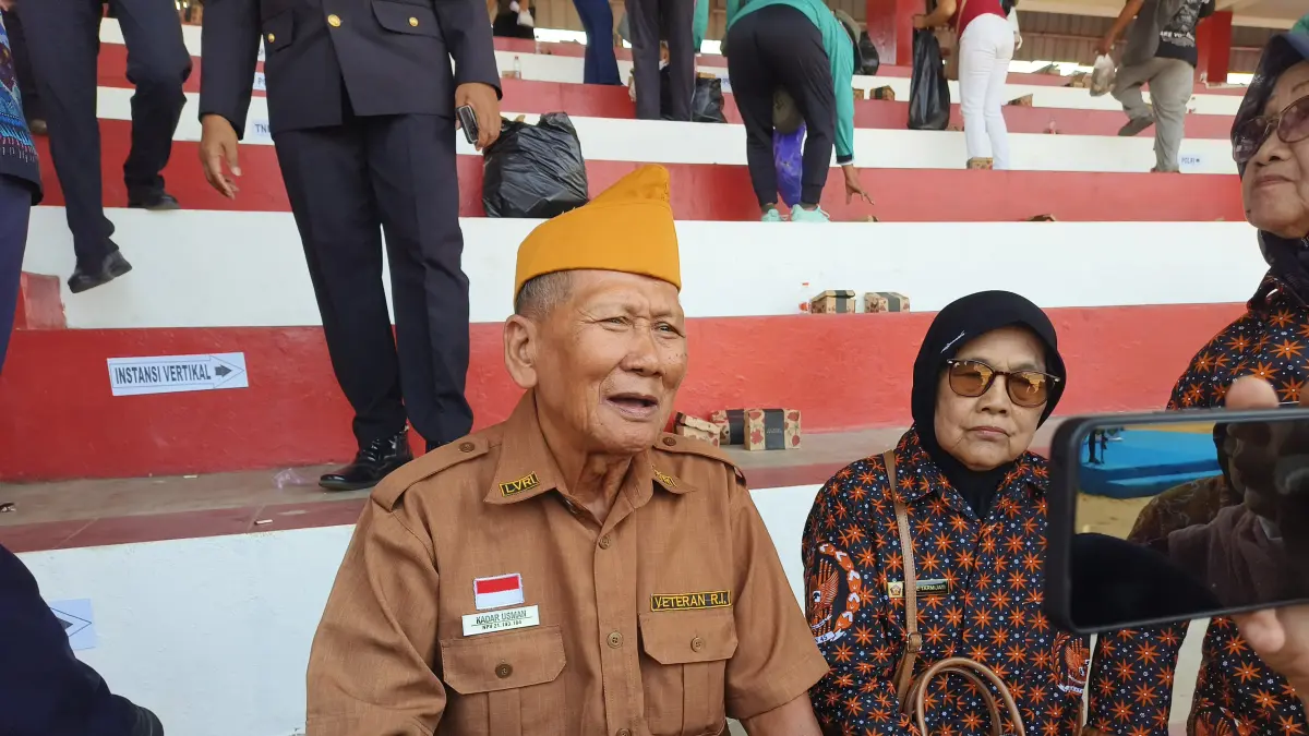 Veteran Republik Indonesia di Sampit, Kabupaten Kotim, Kadar Usman.  (Akbar/Radar Sampit).
