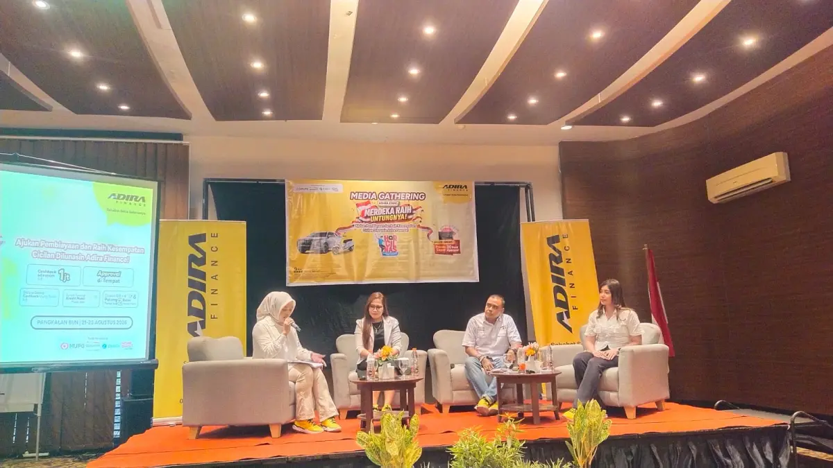 ADIRA EXPO: Media gathering pelaksanaan Adira Expo di Taman Kolaborasi yang akan berlangsung pada 21-23 Agustus 2026. (dok.Adira)