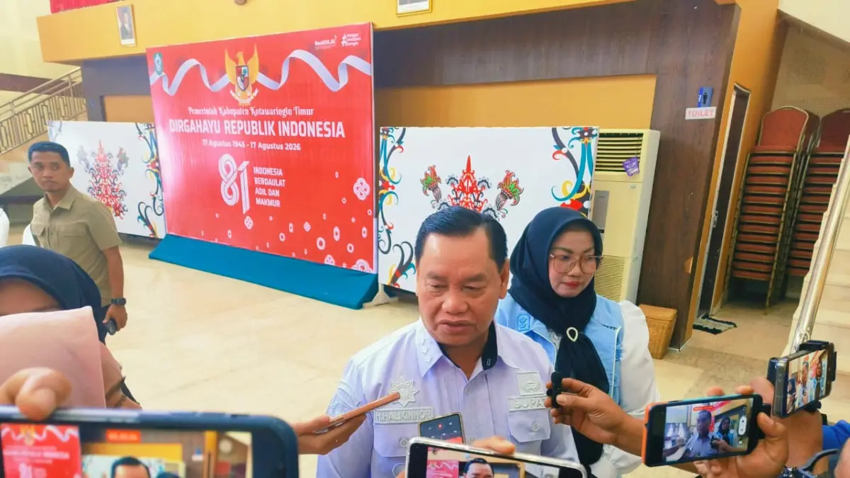 Bupati Kotim, Halikinnor, mengatakan pelaksanaan salat Istisqa menjadi salah satu upaya pemerintah di tengah kondisi kemarau yang semakin kering.  (Akbar/Radar Sampit)