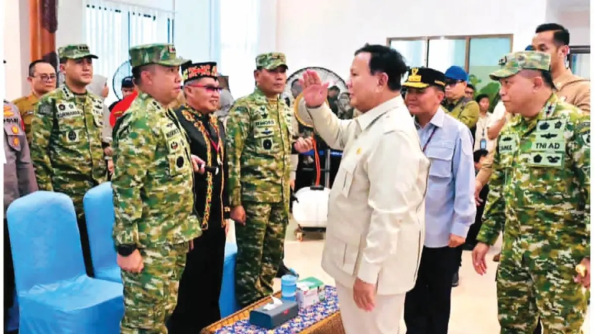 KONKRET : Kebakaran hutan dan lahan (karhutla) di Kalimantan Tengah mendapat perhatian langsung Presiden Prabowo Subianto, Sabtu (22/8/2026). FOTO: IST/RADAR SAMPIT