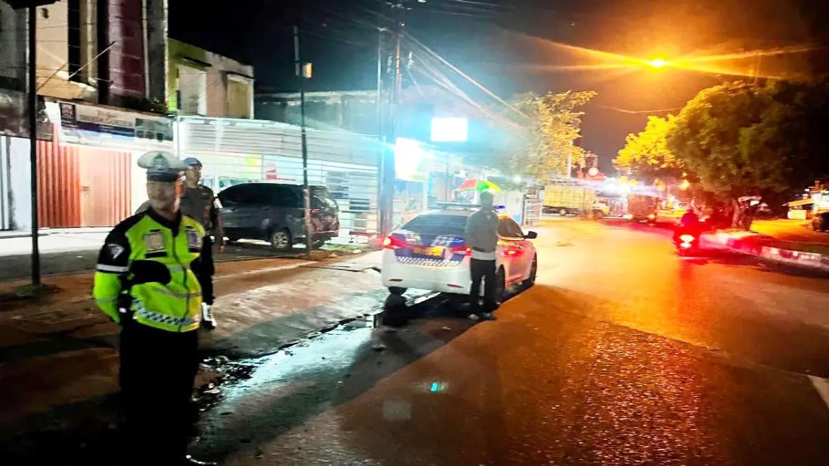 PATROLI MALAM : Polresta Palangka Raya melaksanakan patroli pada jam-jam yang dinilai rawan gangguan keamanan dan ketertiban masyarakat (Kamtibmas). FOTO: IST/RADAR SAMPIT