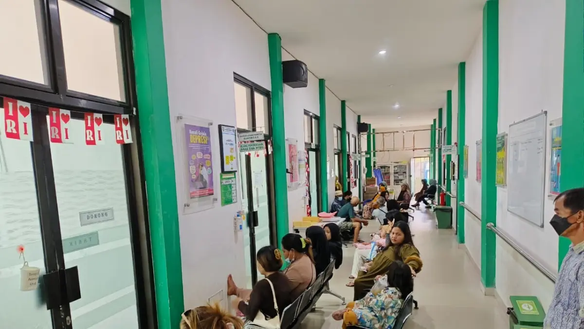 Situasi pelayanan di Puskesmas Baamang I Sampit, Kabupaten Kotim.  (Akbar/Radar Sampit)