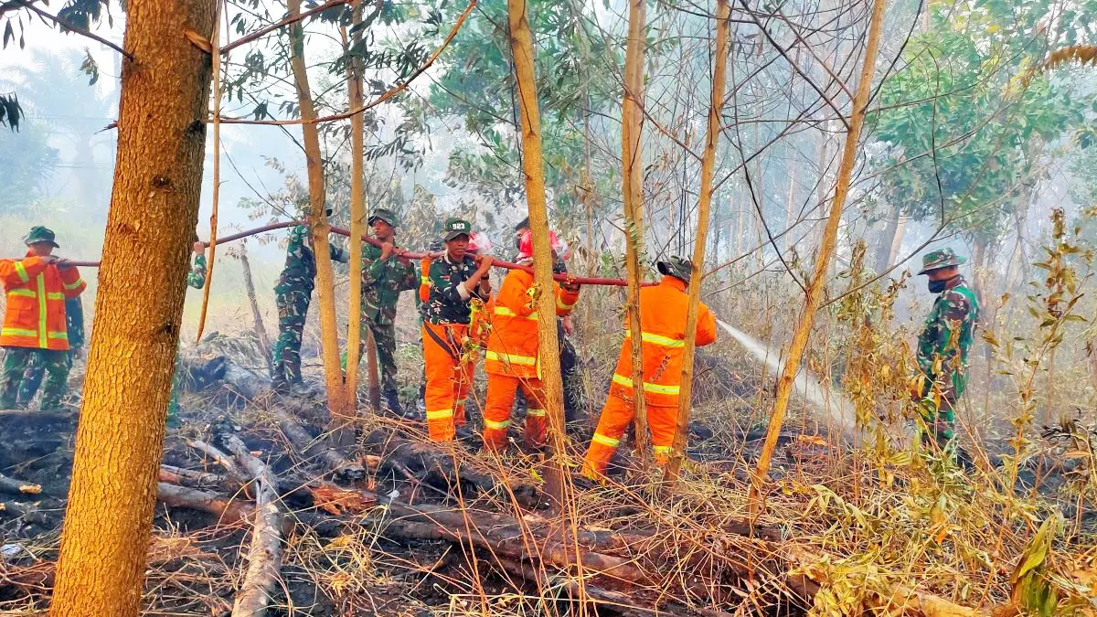KARHUTLA: Tiga kasus Karhutla yang ditangani Polres Kotim masuk penyidikan. Kebakaran di lahan konsesi ikut dibidik polisi. FOTO: DOK.YUNI/RADAR SAMPIT
