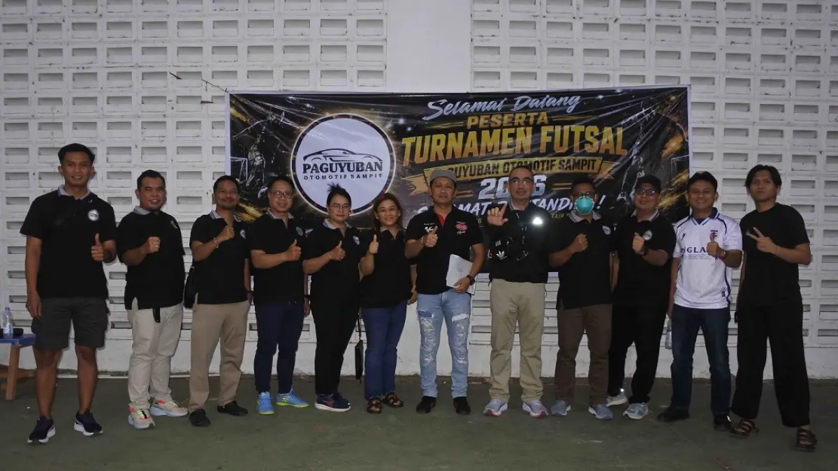 Paguyuban Otomotif Sampit menggelar turnamen futsal di lapangan futsal area Stadion 29 November Sampit, 2–12 September 2026.&nbsp;&nbsp;(Heru/Radar Sampit) 