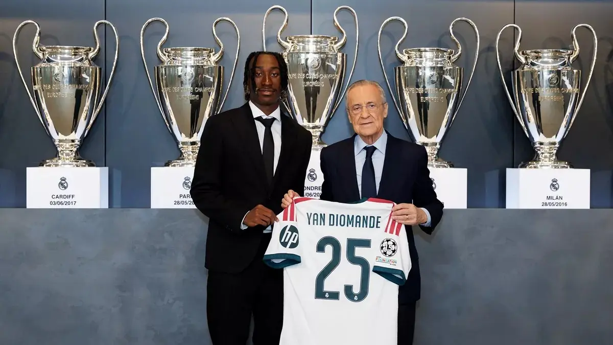 Yan Diomande (Real Madrid) asal Pantai Gading, yang menjadi pemain termahal La Liga dalam bursa transfer awal musim 2026/2027.(net)