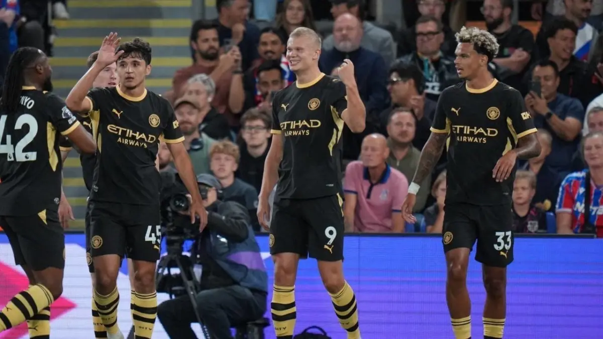 Pemain Manchester City saat memenangi laga dalam lanjutan Premier League 2026/2027,pada pekan lalu.(int)