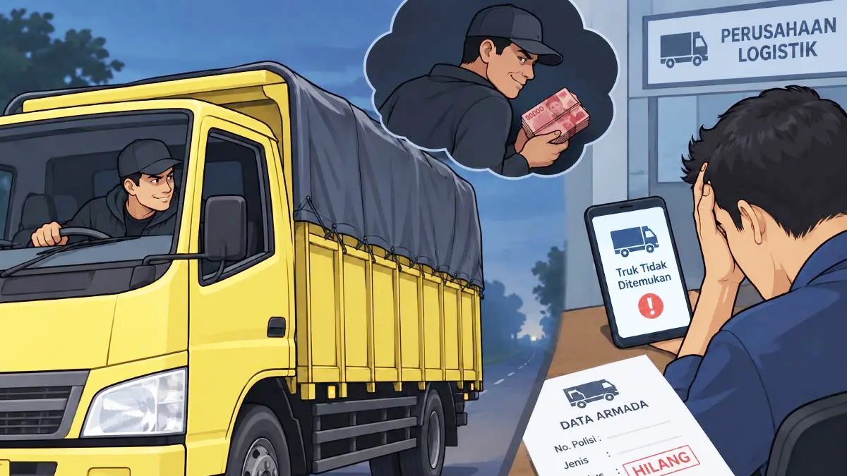  ilustrasi penggelapan truk