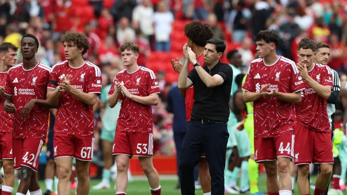 Para pemain Liverpool dalam salah satu laga musim ini. (net)
