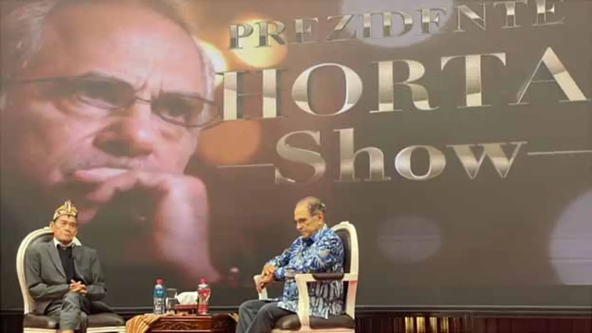 Kusni Sulang tampil dalam acara Horta Show yang dipandu langsung oleh Presiden Timor Leste José Ramos Horta, Mei 2026 lalu.
