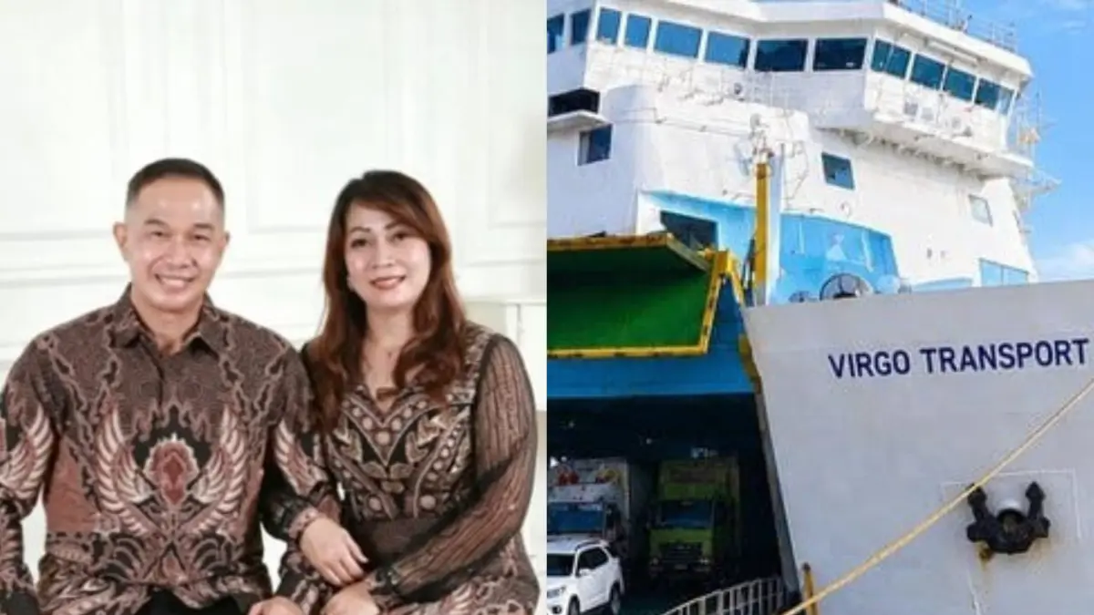 Pasangan suami istri Helianto dan Novika Liana penumpang KM Virgo yang hilang kontak di perairan Laut Jawa, Minggu (13/9).  (Istimewa/Radar Sampit)
