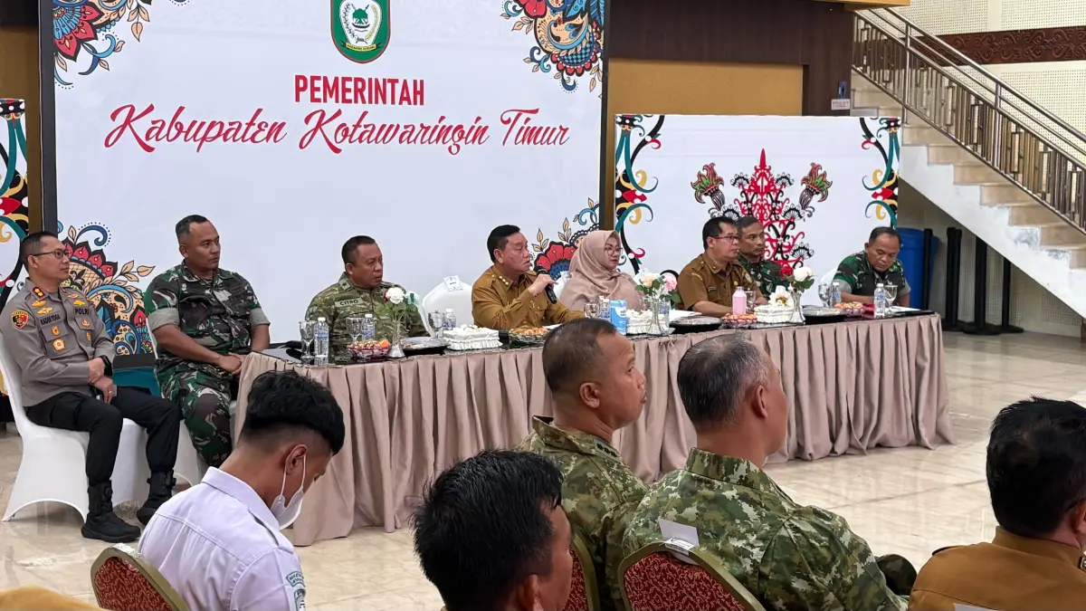 Rakor evaluasi penanganan karhutla di jajaran Pemkab Kotim, Senin (14/9). (istimewa)