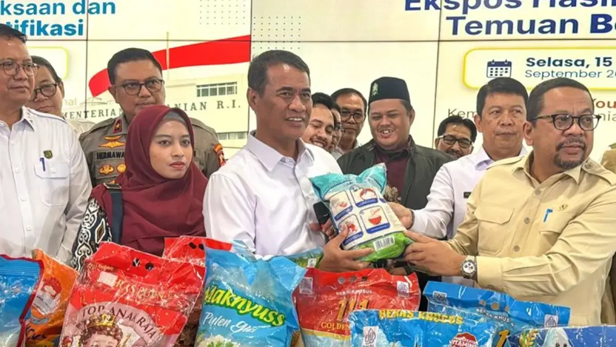 Menteri Pertanian Andi Amran Sulaiman mengungkap temuan terhadap 25 merek beras fortifikasi diduga tidak sesuai dengan standar dan kandungan yang tercantum pada label. (ANTARA)