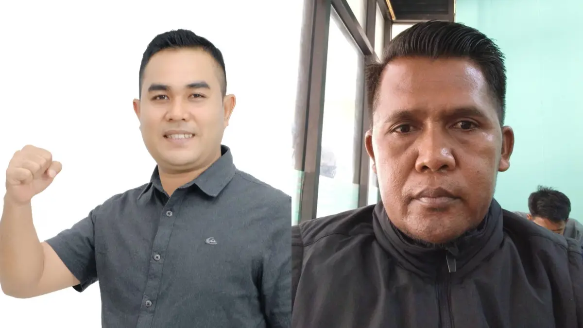 Ketua Koperasi Mitra Bahaum, Gusti Masfikriansyah dan Ketua Koperasi Kompak Maju Bersama (KMB), Harmoko