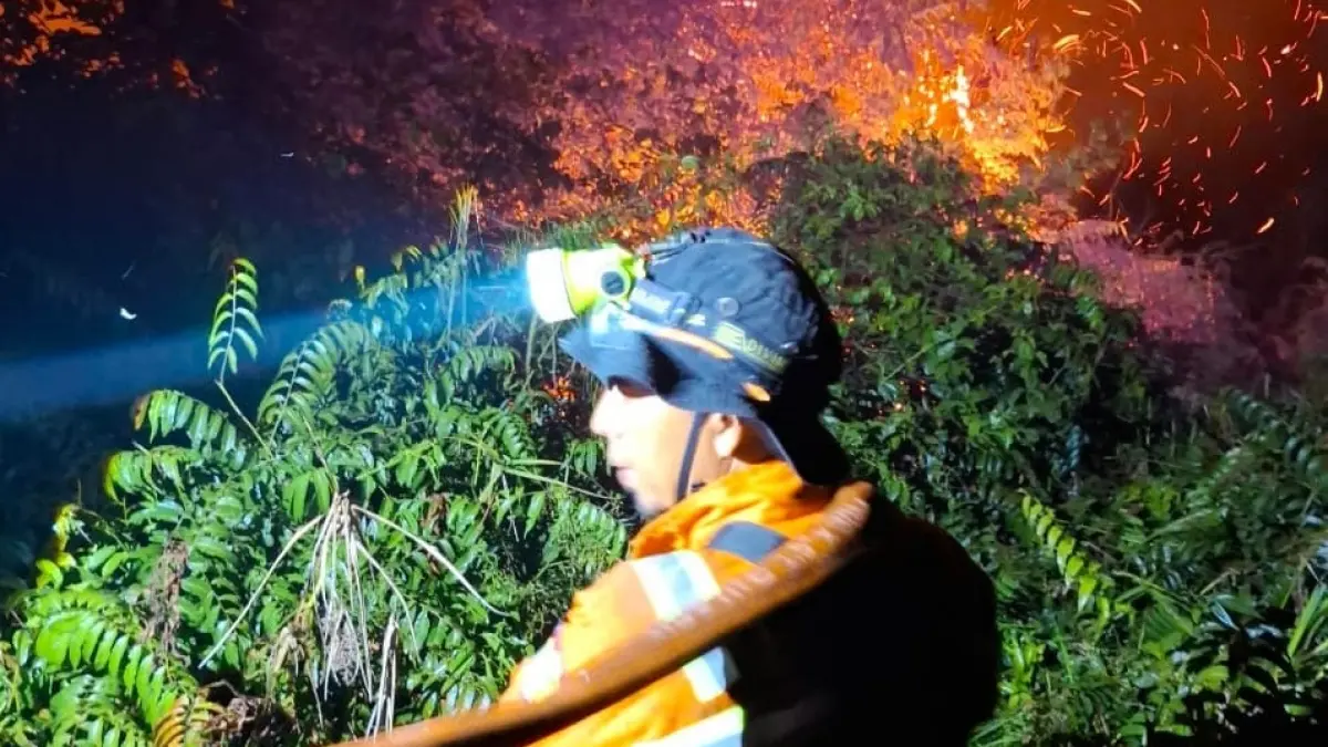Kualitas udara di Lamandau mulai masuk kategori sangat tidak sehat sejak Jumat (18/9) hingga Minggu (20/9).&nbsp;(Ria/Radar Sampit)