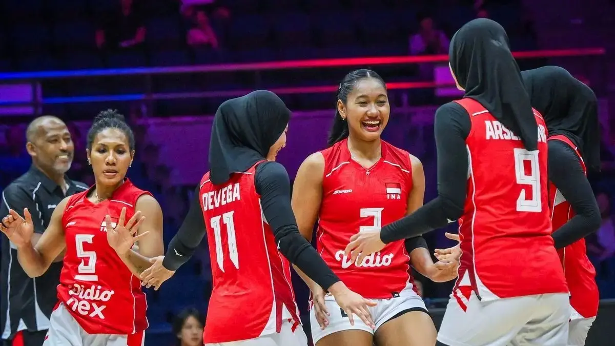 Pemain timnas voli putri Indonesia yang hanya finish di urutan ke 6 Asian Games 2026. (net)