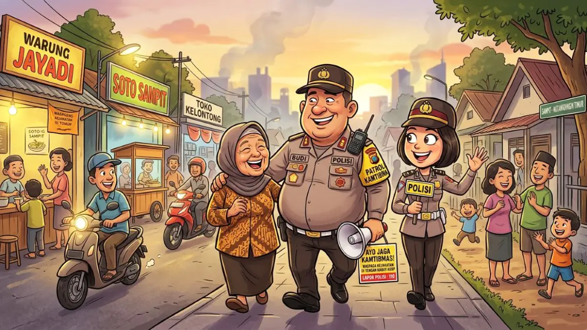 ilustrasi patroli Kamtibmas