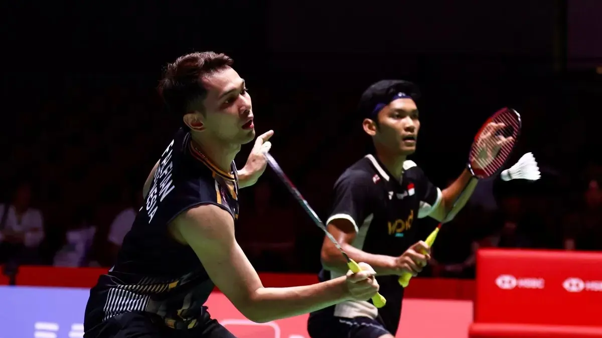 Pebulu tangkis ganda putra Indonesia Fajar Alfian/Muhammad Shohibul Fikri, yang diharapkan bisa meraih medali emas di Asian Games 2026.(net)