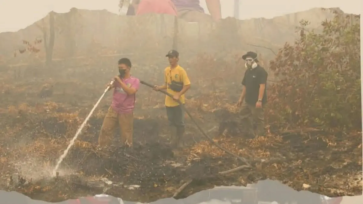 IKUT SERTA : Dinas Pendidikan Kota Palangka Raya turut mengambil peran dalam upaya pencegahan dan penanganan kebakaran hutan dan lahan (Karhutla). FOTO: IST/RADAR SAMPIT