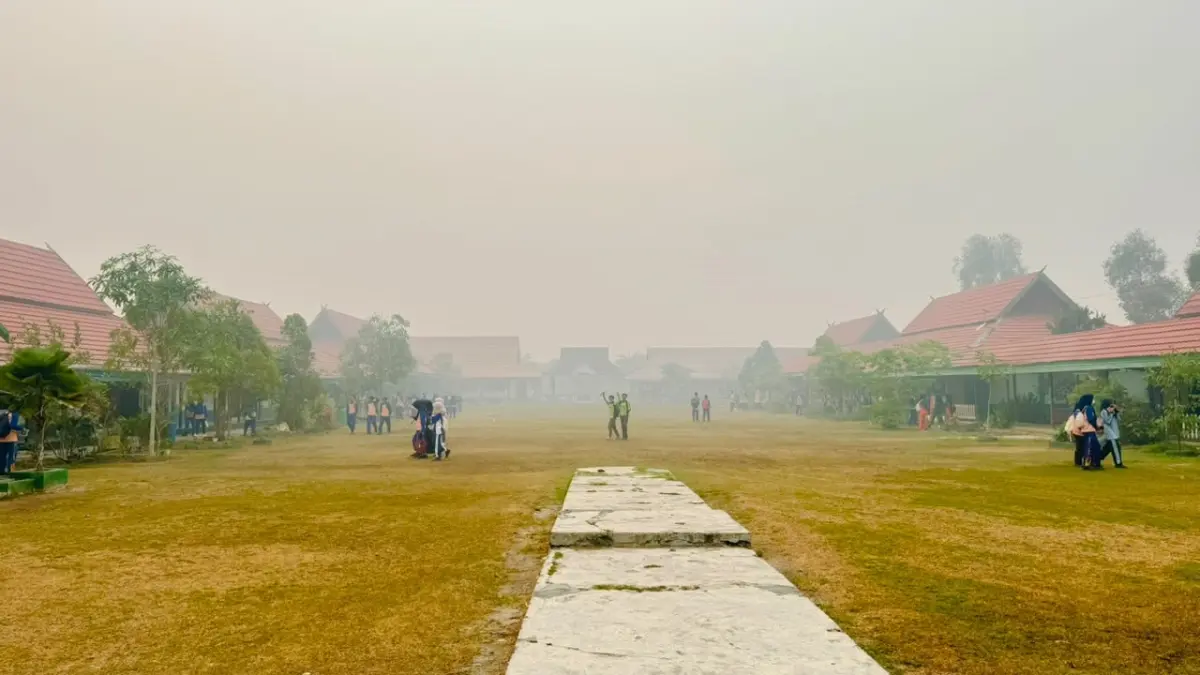 BERTRANSFORMASI: Kondisi Karhutla dan pemanfaatan Kelas Huma Betang dalam mendukung pembelajaran.