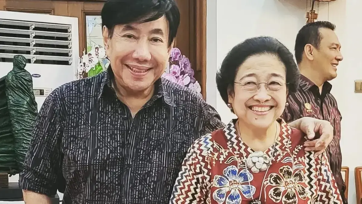 Guruh Soekarnoputra bersama Megawati Soekarnoputri. (Instagram: guruh_sukarno_putra)