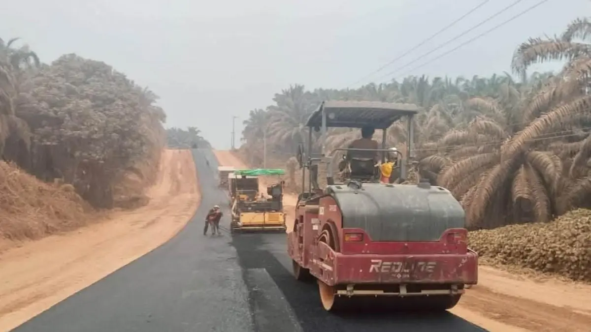 Pembangunan Jalan Simpang Sepaku hingga Simpang Perigi. (ist)