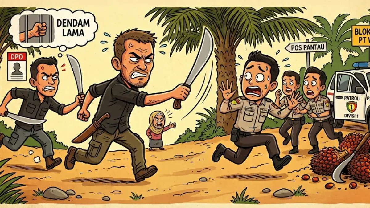ILUSTRASI: Aksi Pengancaman Senjata Tajam