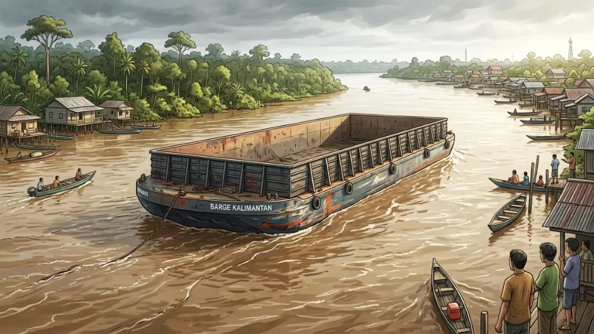 Ilustrasi Tongkang