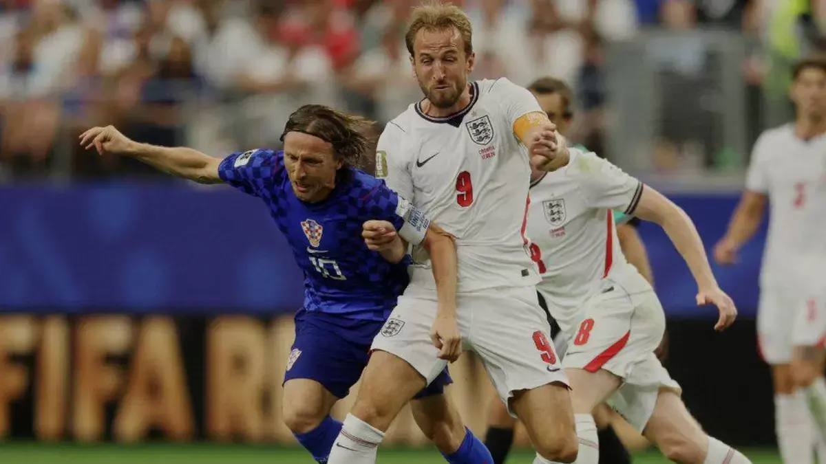 Pertemuan pemain Krosia vs Inggris ketika di Piala Dunia 2026 lalu, yang dimenangkan Inggris 4-2 (net)