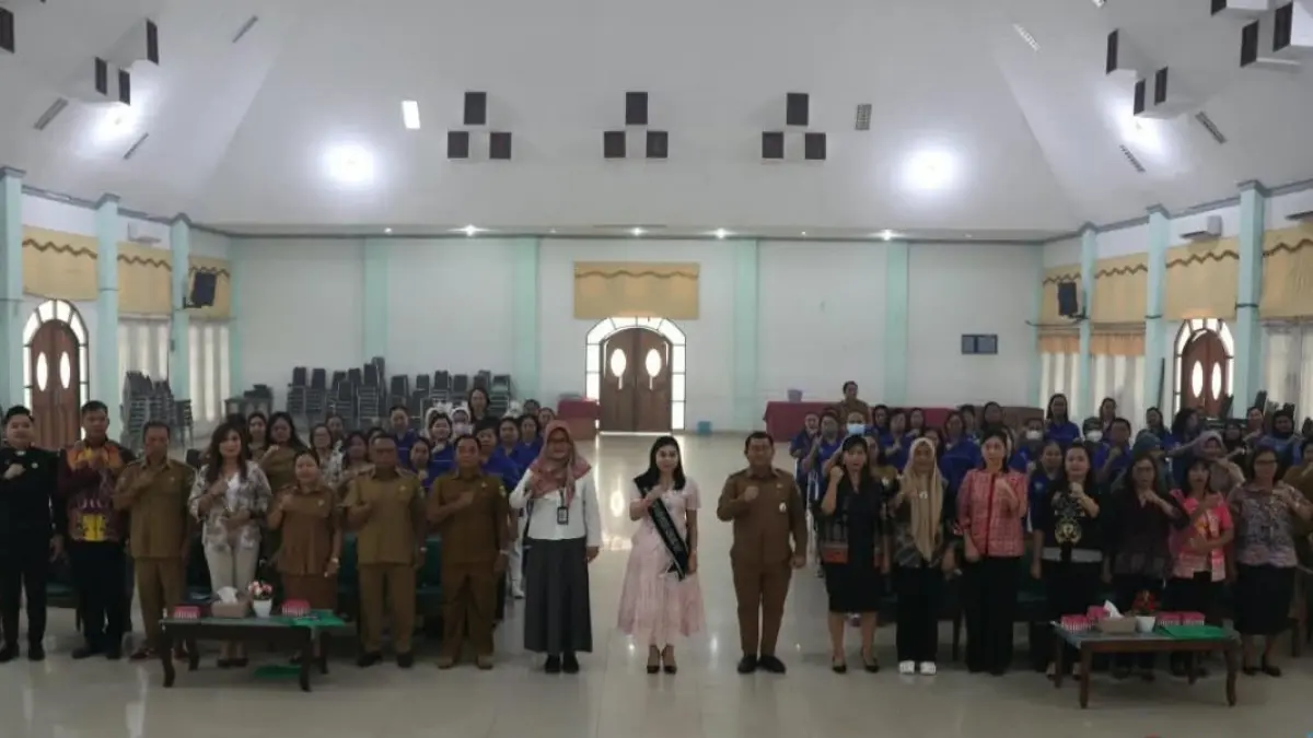 Para peserta sosialisasi optimalisasi pelayanan PAUD HI ketika, di GPU Damang Batu, Senin (5/10). (ist/disporagumas)