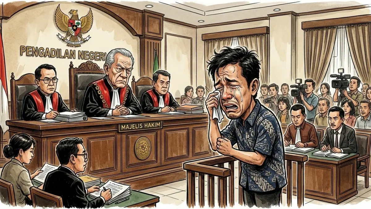ilustrasi persidangan di pengadilan
