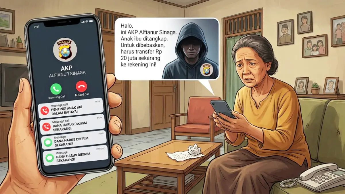 Ilustrasi Penipuan Catut Nama