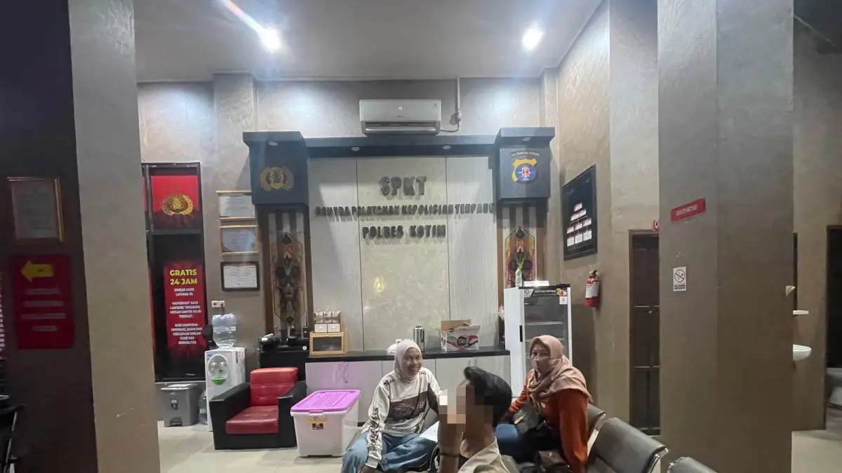 Ketua PWI Kotim saat berada di Mapolres Kotawaringin Timur (istimewa)
