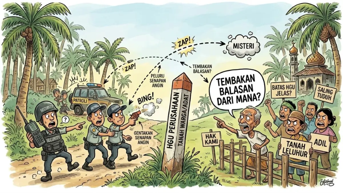 Mengurai Benang Kusut Konflik Tanah: Kebun Sawit jadi Medan Ketakutan, Misteri Tembakan di Batas HGU