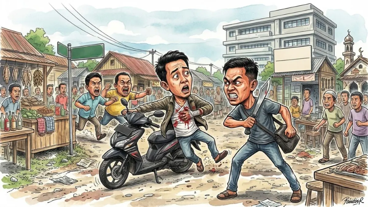 Ilustrasi penusukan