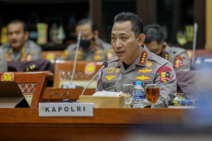Kapolri Jenderal Listyo Sigit Prabowo. (FOTO: HENDRA EKA/JAWA POS)